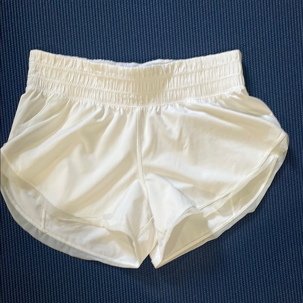 Women's White Athletic Shorts